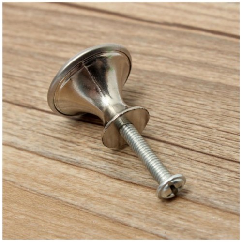 28mm/24mm Zinc Satin Nickel Cabinet Cupboard Drawer Door Pull Handle Knobs(24mm)