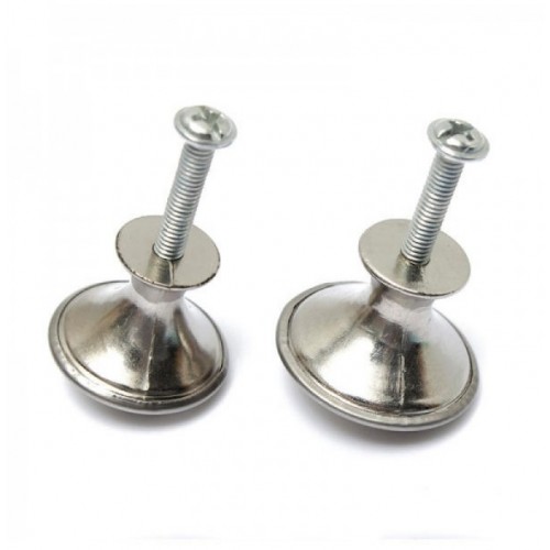 28mm/24mm Zinc Satin Nickel Cabinet Cupboard Drawer Door Pull Handle Knobs(24mm)