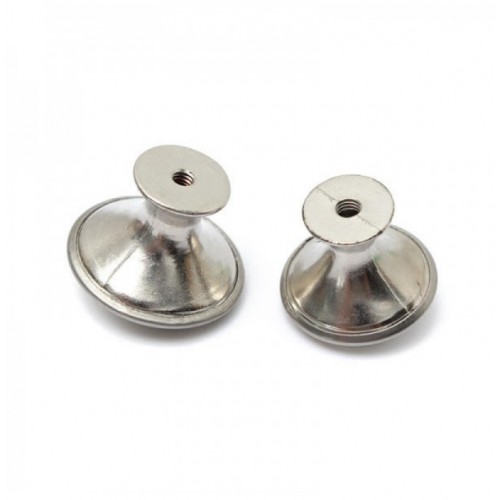 28mm/24mm Zinc Satin Nickel Cabinet Cupboard Drawer Door Pull Handle Knobs(24mm)