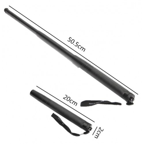 Portable Steel 3 Sections Retractable Telescopic Stick Protector Tool