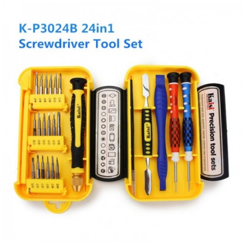 Kaisi 24 in 1 Precision Cell Phone Home Appliances Repair Screwdrivers Tweezers Tools Set