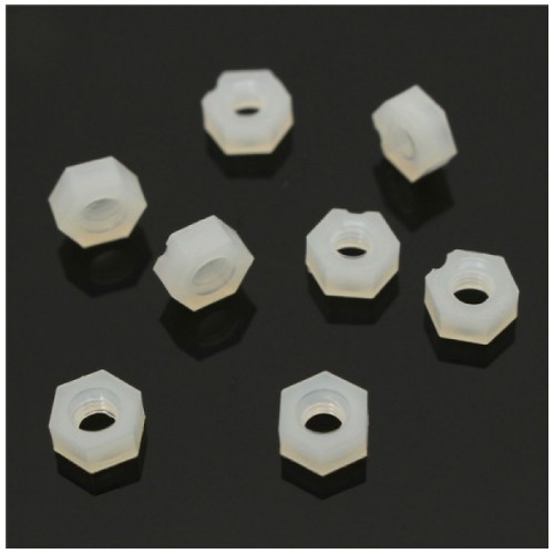 160pcs M3 Nylon Hex Screw Nut Spacer Standoff Assortment Kit