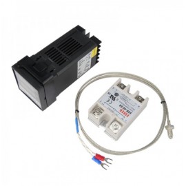 REX-C100 Digital PID Temperature Controller Kit K-Type Input Relay Output 220V