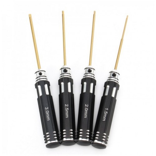 4pcs 1.5/2.0/2.5/3.0mm Hex Screwdriver Bit Repair Tool Set