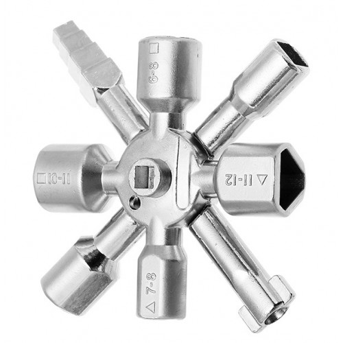 10 In 1 Electric Control Cabinet Key Wrench Zinc Alloy Multi-function Key Wrench