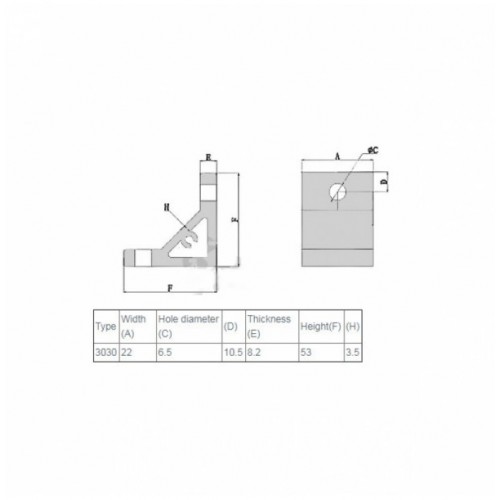 Machifit Aluminium Angle Corner Joint 90 Degree Corner Connector Bracket