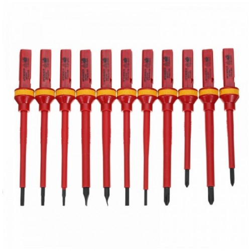 13Pcs 1000V Electronic Insulated Screwdriver Set Phillips Slotted Torx CR-V Screwdriver Hand Tools