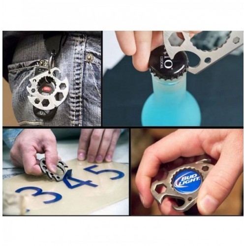 Multi-functional Hex Wrench / Screwdriver / Bottle Opener / Camping Pocket Card Tool