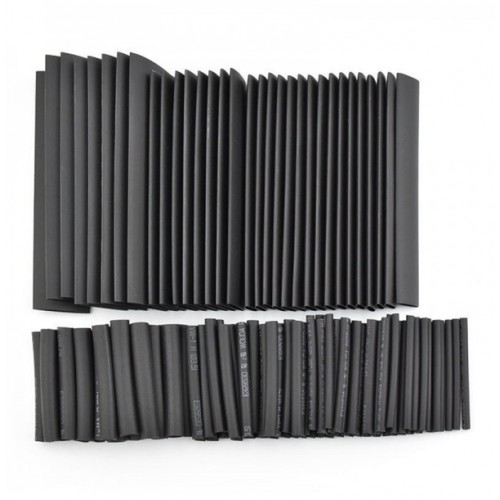 127pcs 2:1 Polyolefin Halogen Free Heat Shrink Tube Sleeving Set