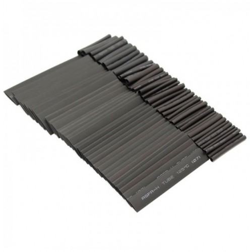 127pcs 2:1 Polyolefin Halogen Free Heat Shrink Tube Sleeving Set