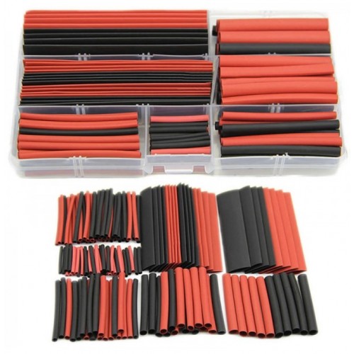 150pcs 2:1 Polyolefin Halogen Free Heat Shrink Tube Sleeving Set