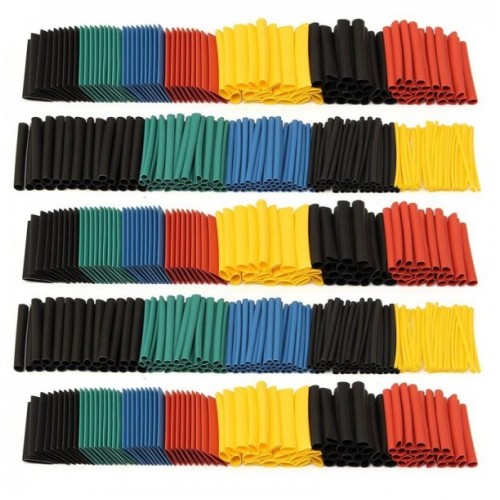 280pcs 2:1 Polyolefin Halogen Free Heat Shrink Tube Sleeving Set