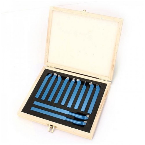 11pcs Carbide Tipped External Turning Tool Set Lathe Cutting Tool Set