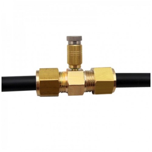 3/16 Inch Brass Spraying Nozzle Through Type Connector Gardening Irrigation Accessories