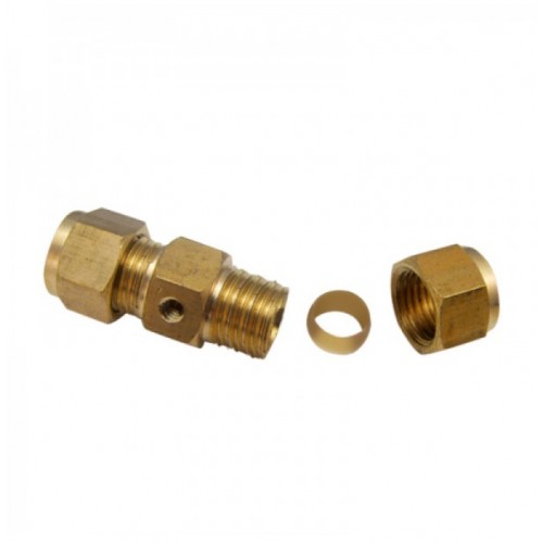 3/16 Inch Brass Spraying Nozzle Through Type Connector Gardening Irrigation Accessories