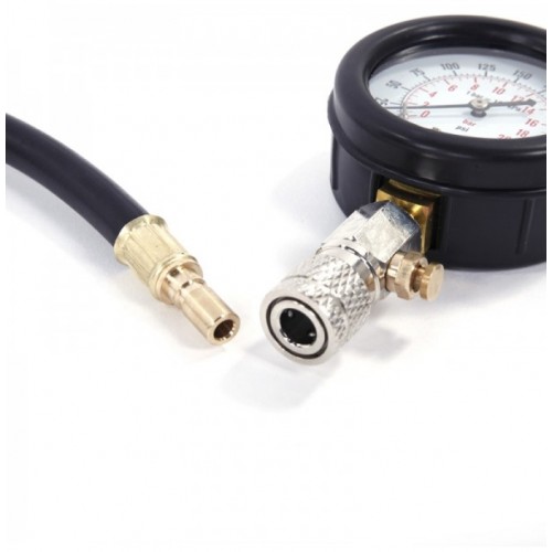 Multi-function Cylinder Pressure Gauge Black