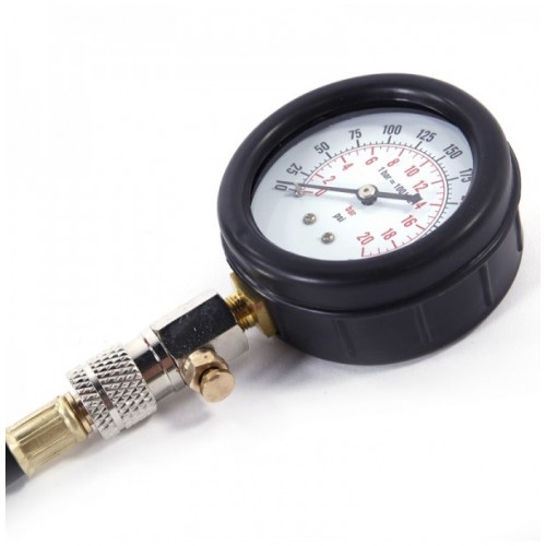 Multi-function Cylinder Pressure Gauge Black