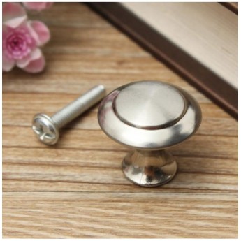 24/28mm Stainless Steel Satin Nickel Kitchen Cabinet Pull Knob Hardware Screw(28mm)