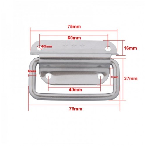 304 Stainless Steel Folding Pull Handle for Cabinet Kitchen Drawer Door Handle(Large)