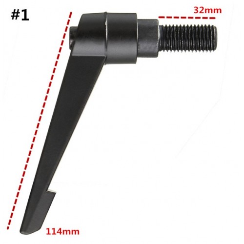 Zinc Alloy M16 32-70mm Male Thread Adjustable Clamp Handle Tool