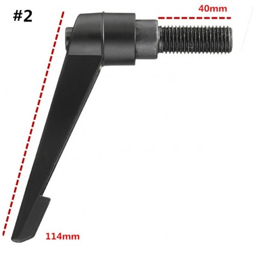 Zinc Alloy M16 32-70mm Male Thread Adjustable Clamp Handle Tool