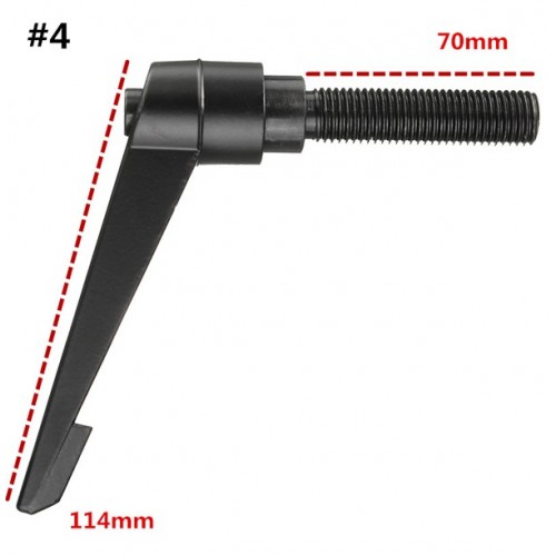 Zinc Alloy M16 32-70mm Male Thread Adjustable Clamp Handle Tool