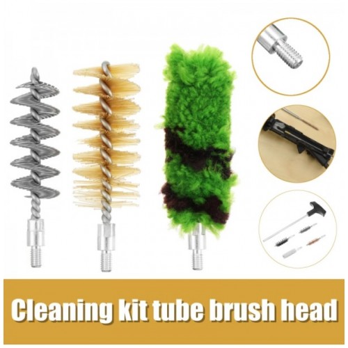 Three-Piece 12Ga Replacement Brush Clean Tube Brush 16Ga Tube Brush Shot Gun