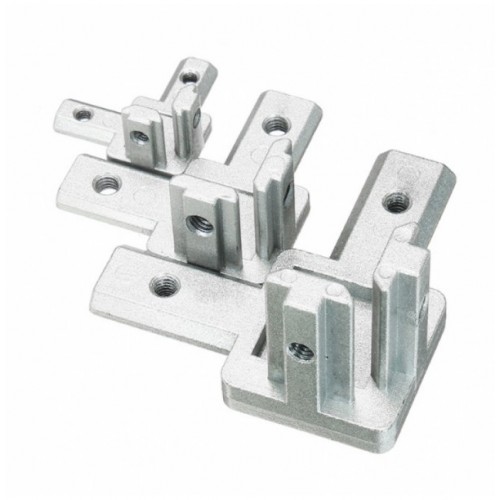 T Slot 3 Way 90 Degree Inside Corner Connector Joint Bracket for 3030 Series Aluminum Profile