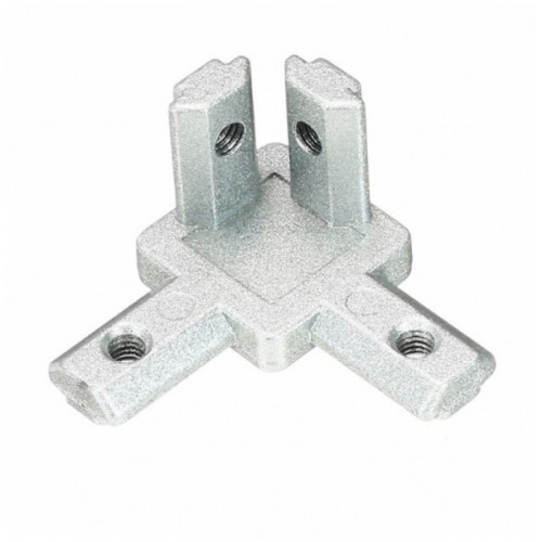 T Slot 3 Way 90 Degree Inside Corner Connector Joint Bracket for 3030 Series Aluminum Profile