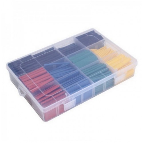 530pcs 21 Polyolefin Halogen-Free Heat Shrink Tube Sleeving Set