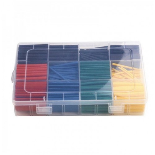 530pcs 21 Polyolefin Halogen-Free Heat Shrink Tube Sleeving Set