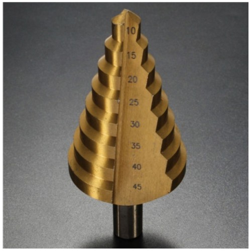 10-45mm Golden Nitriding-HSS-Spira Nitriding Groove Core Hole Cutter Bit