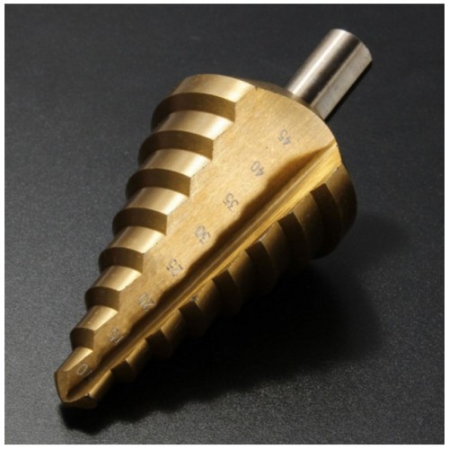 10-45mm Golden Nitriding-HSS-Spira Nitriding Groove Core Hole Cutter Bit